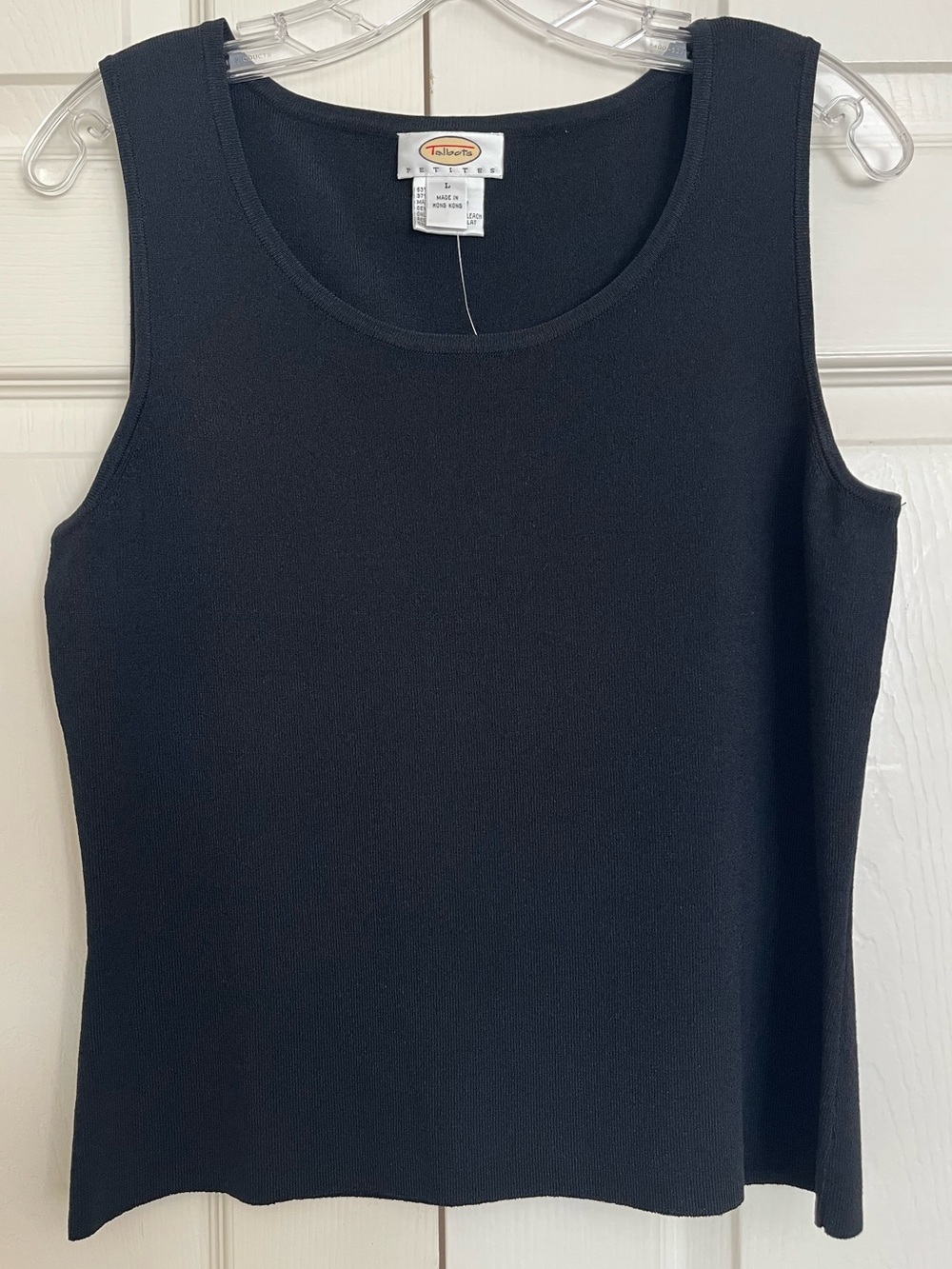 Talbots Black Scoop Neck Sleeveless Tank